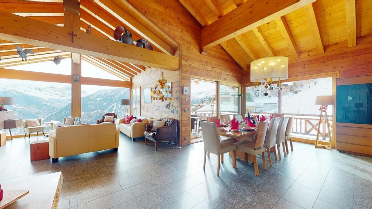Etoiles Des Neiges Luxe & Jacuzzi Chalet 12 Pers By Alpvision Residences Heremence ภายนอก รูปภาพ